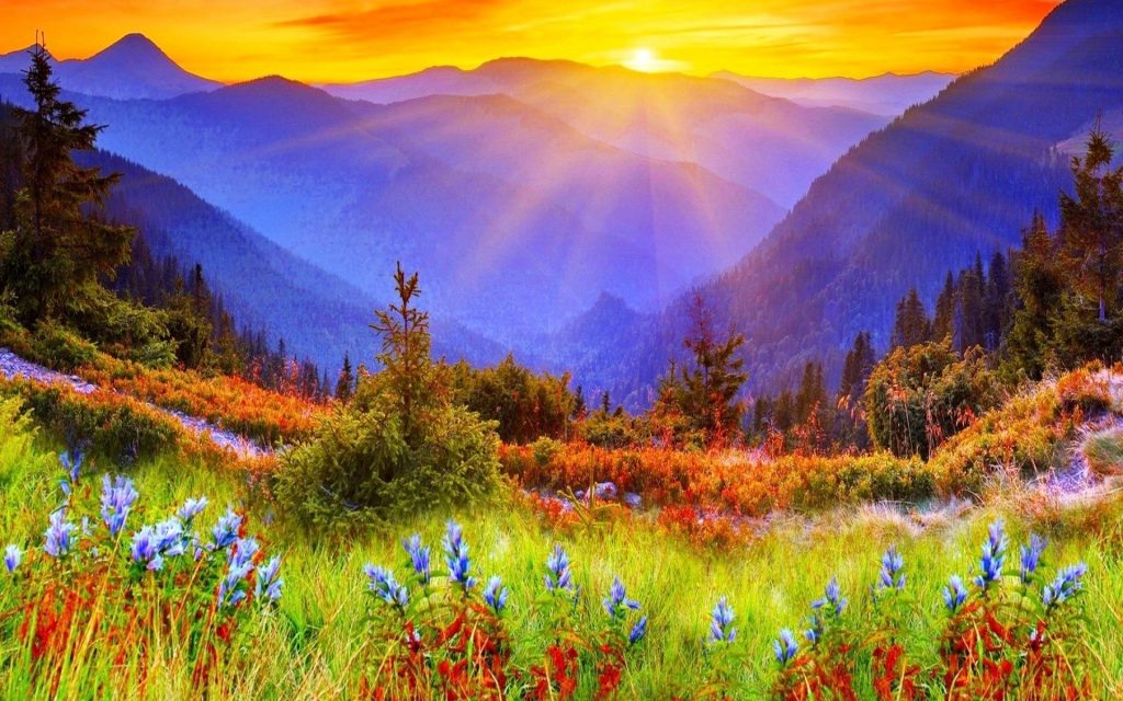 طبیعت زیبا از کوه و خورشید کینک بیمه